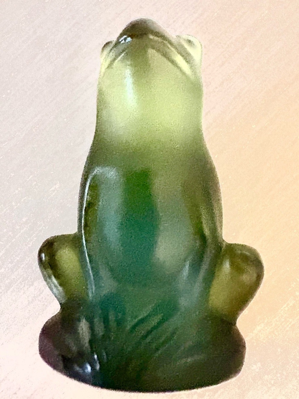Vintage Lalique France Glass Frog Signed and Mint Condition